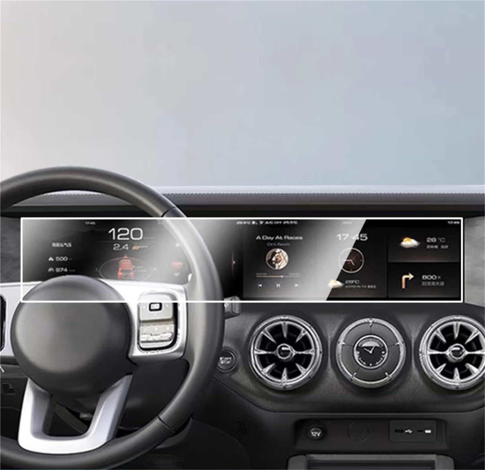 MEXWLOP for GWM, for WEY, for Tank, 300 2021 2022 Auto LCD Touchscreen Navigation GPS Schutz und Dashboard TPU Schutz Film Blendfreie Autoscheibenfolie von MEXWLOP