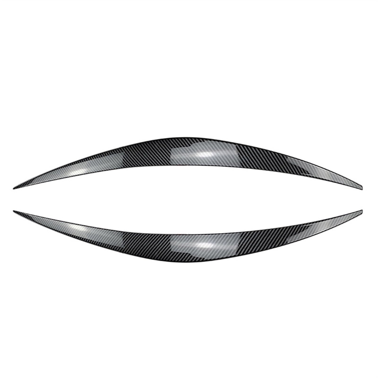 MEXWLOP for Hyundai i30N, for N-Line RS LR ABS glänzendes Auto böse Scheinwerfer Augenbrauen Augenlid i30N MK3 2017 2018 2019 2020 3D-Trim-Aufkleber Tönung für Autoscheinwerfer(Carbon Look) von MEXWLOP