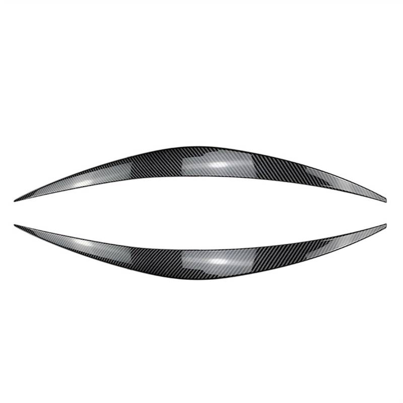 MEXWLOP for Hyundai i30N, for N-Line RS LR ABS glänzendes Auto böse Scheinwerfer Augenbrauen Augenlid i30N MK3 2017 2018 2019 2020 3D-Trim-Aufkleber Tönung für Autoscheinwerfer(Carbon Look) von MEXWLOP
