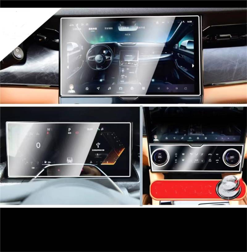 MEXWLOP for LynkCo, 09 2023 2022 2021 Touchscreen-Navigationsschutz und Armaturenbrett-Zubehör aus gehärtetem Glas Blendfreie Autoscheibenfolie(3pSC) von MEXWLOP