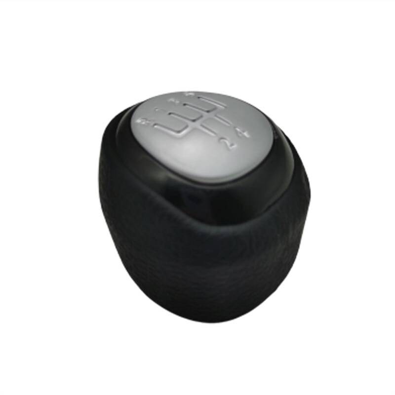 MEXWLOP for SAAB, 9-3 5/6-Gang-Auto-Shift-Schaltknauf mit echtem Leder überzogen 2003 2004 2005 2006 2007 2008-2012 Auto-Schaltknauf(5 Speed) von MEXWLOP