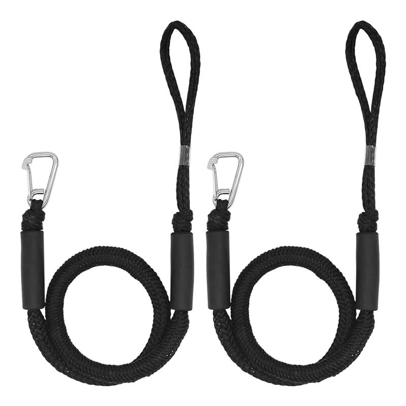 Bungee Dock Line with Hook, 2 Pcs Boot Festmacherleine, Dock Line Boot Festmacher Seil, Bungee Dock Line Mit Festmacher Bootszubehör Für Kajak Jetski Pontoon Kanu von MEYAGOT