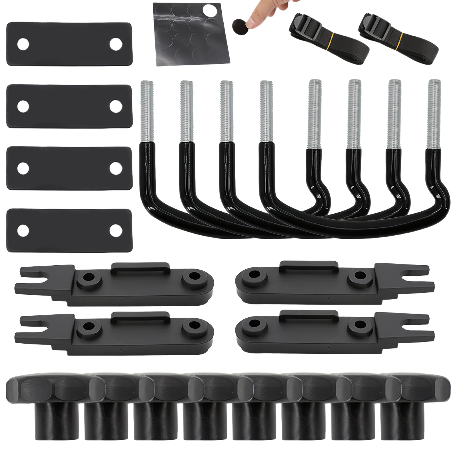 MEYAGOT 4 Stück Dachbox Befestigung U Bügel, Universal Auto Van Montage Fitting Kit mit 8 Heavy Duty Kontermuttern 2 Bandagen, U-Bolzen Klammern Dachbox Befestigung Halterung Installationszubehörsatz MEYAGOT 4 Stück Dachbox Befestigung U Bügel, Universal Auto Van Montage Fitting Kit mit 8 Heavy Duty Kontermuttern 2 Bandagen, U-Bolzen Klammern Dachbox Befestigung Halterung Installationszubehörsatz von MEYAGOT