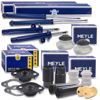 Meyle 4x Stoßdämpfer +Domlager +Staubschutz für BMW von MEYLE