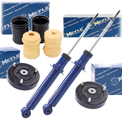Meyle 2x Gas Stoßdämpfer +Domlager +Staubschutz Hinterac [Hersteller-Nr. 3267250007] für BMW von MEYLE