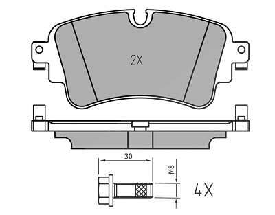Meyle Bremsbeläge hinten (Satz) [Hersteller-Nr. 0252230817/PD] für Audi, VW von MEYLE