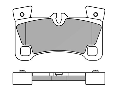 Meyle Bremsbeläge hinten (Satz) [Hersteller-Nr. 0252429616/PD] für Audi, Porsche, VW von MEYLE