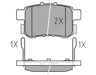 Meyle Bremsbeläge hinten (Satz) [Hersteller-Nr. 0252443514/W] für Honda von MEYLE