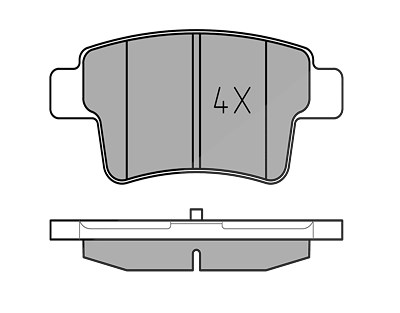 Meyle Bremsbeläge hinten (Satz) [Hersteller-Nr. 0252454016] für Citroën von MEYLE
