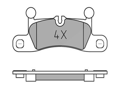 Meyle Bremsbeläge hinten (satz) [Hersteller-Nr. 0252472116] für Porsche, VW von MEYLE