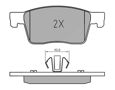 Meyle Bremsbeläge vorne (Satz) [Hersteller-Nr. 0252234519] für Opel, Vauxhall von MEYLE