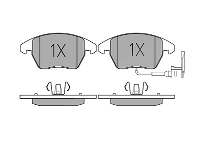 Meyle Bremsbelagsatz, Scheibenbremse [Hersteller-Nr. 0252358720/W] für Audi, Ford, Seat, Skoda, VW von MEYLE