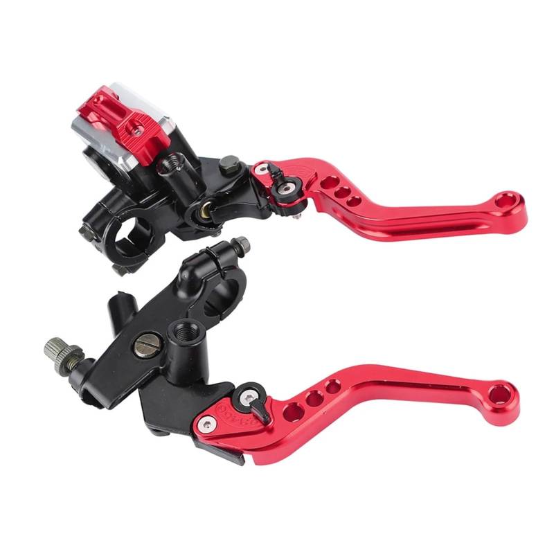 Bremshebel Kupplungshebel Motorrad 1 Paar 7/8" 22mm Universal Motorrad Bremse Kupplung Hauptzylinder Reservoir Hebel Motorrad Zubehör Kupplungshebel von MEndip