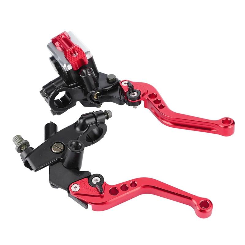 Bremshebel Kupplungshebel Motorrad 1 Paar 7/8 Zoll Universal-Motorradbremskupplungs-Hauptzylinder-Reservoirhebel Motorradzubehör Kupplungshebel von MEndip