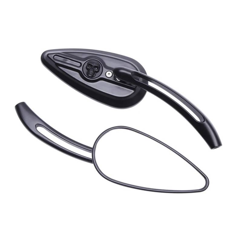 Motorrad Rückspiegel Motorrad Teardrop Rearview Außenspiegel Für Street Glide Spezielle Sportster 1200 883 Rückspiegel Zubehör von MEndip