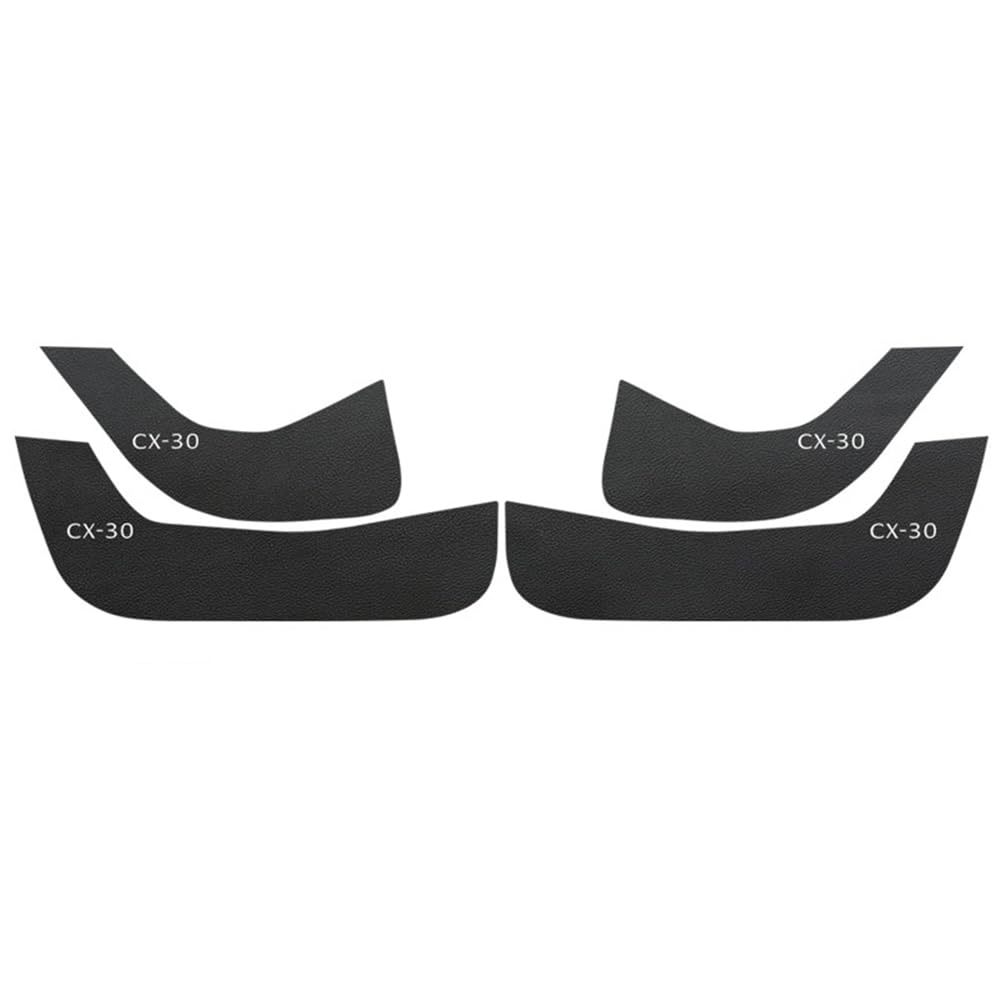 4 Stück Autotür Anti Kick Pad Aufkleber für Mazda CX30 Autotür Schutzpolster Türschutzaufkleber Auto Dekorieren Innen Zubehör,Black 4 Stück Autotür Anti Kick Pad Aufkleber für Mazda CX30 Autotür Schutzpolster Türschutzaufkleber Auto Dekorieren Innen Zubehör,Black von MExmob