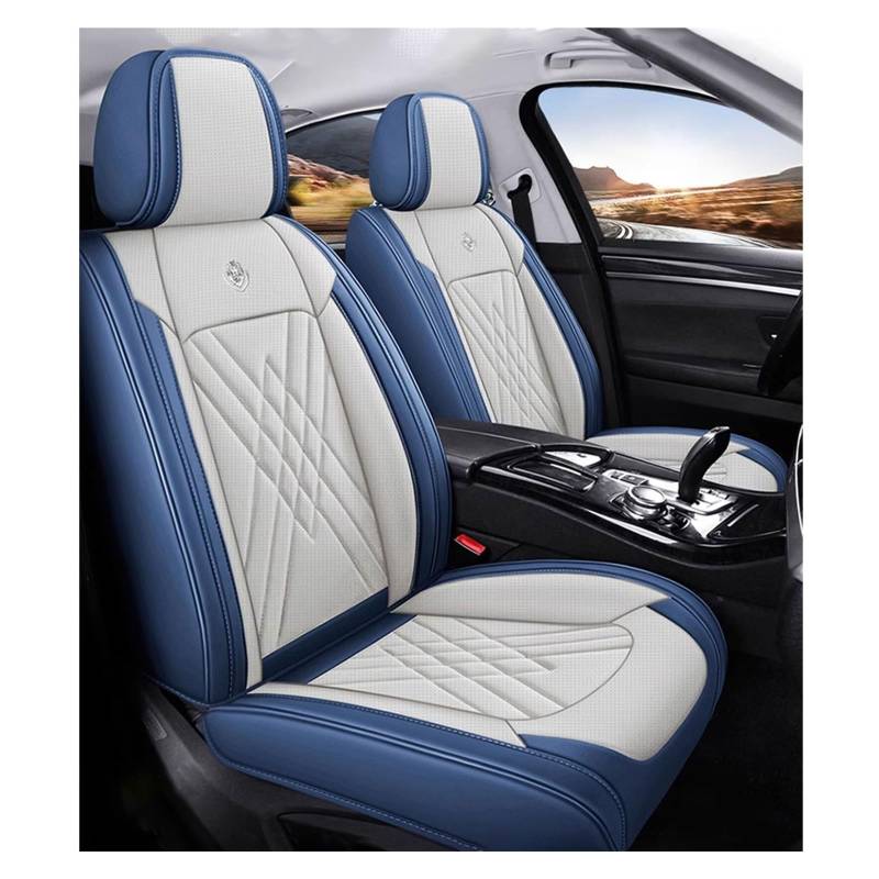 MFKFragrance Universal-Sitzbezug Komplett-Set Für Jeep Compass 2017-2020,AutositzbezüGe Set Leder, 5-Sitze Universal-SitzbezüGe Auto Komplettset (Color : A) von MFKFragrance
