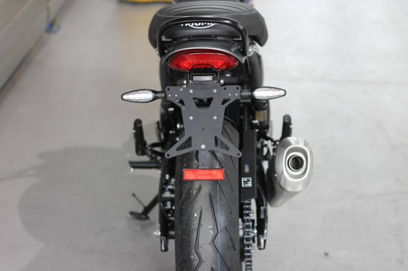 MG Biketec Kurzes Heck - Kennzeichenträger – Kennzeichenhalter geeignet für Triumph Speed 400 ab 2024 von MG Biketec