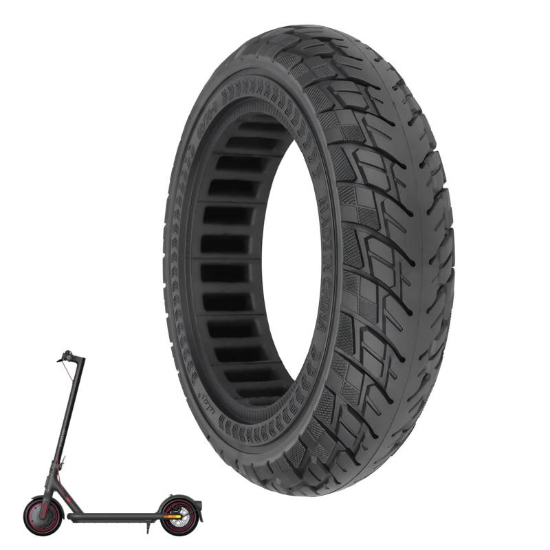Schwarz 60/70-7.0 Vollgummireifen für Elektroroller - 60/70-7.0 Vollgummireifen für Vorder- und Hinterräder, Ersatz für Xiaomi 4 Pro/Pro Plus/Pro Max Roller von MGDC