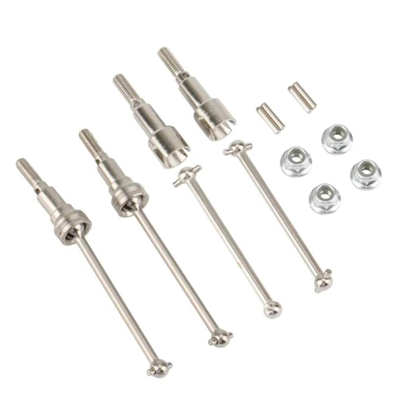 MGHGFYTAS Kompatibel Mit HAIBOXING Für HBX 16889 16889A 16890 16890A SG1601 SG1602 1/16 RC-Auto-Upgrade-Teile, Metall-Antriebswelle Vorne Hinten RC Auto Zubehör von MGHGFYTAS