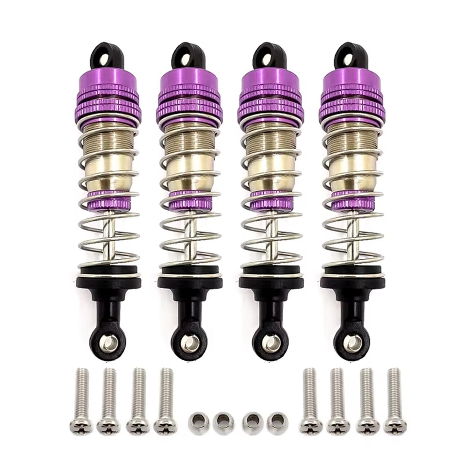 MGHGFYTAS RC Auto Zubehör Kompatibel Mit 144001 124019 124018 Fernbedienung Auto Upgrade Teile Modifikation Ersatz Zubehör 4Pcs Metall Dämpfer von MGHGFYTAS