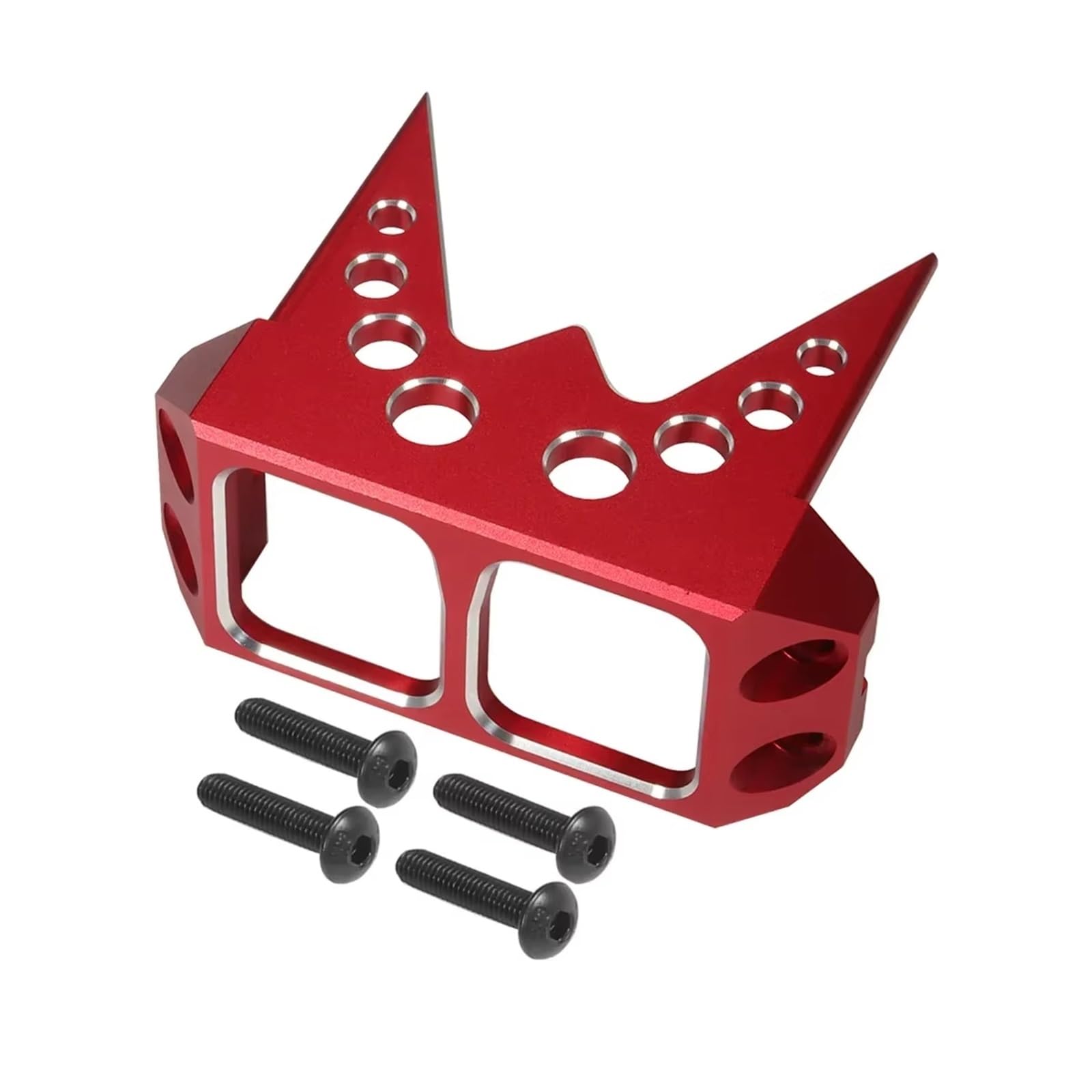 MGHGFYTAS RC Auto Zubehör Kompatibel Mit Cheater Rigs Für Capra RR10 Für Wraith Für Rock Bouncer 1/10 RC Crawler Cars Teile DIY Lenkservo-Abdeckungsschutz Überrollkäfig(Red) von MGHGFYTAS