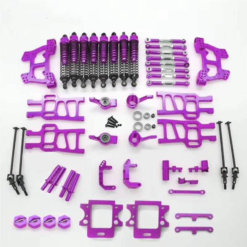MGHGFYTAS RC Auto Zubehör Kompatibel Mit HSP 94111 94108 94110 1/10 RC Crawler Monster Car Upgrade Teile Ersatzzubehör Komplettset(Purple) von MGHGFYTAS