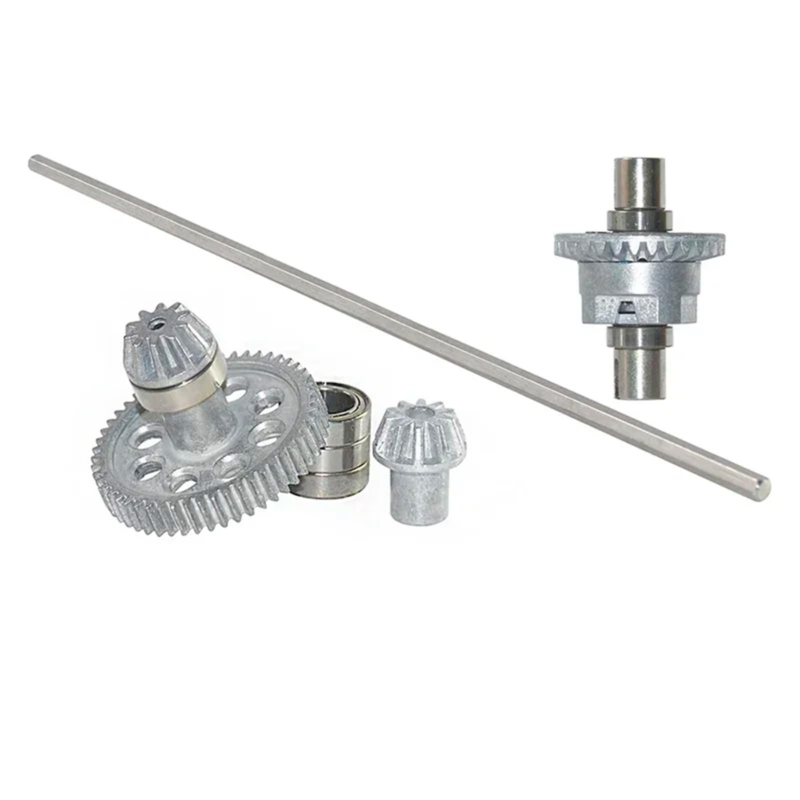 MGHGFYTAS RC Auto Zubehör Kompatibel Mit Hosim Für XLH 9125 RC-Auto-Upgrade-Ersatzteilzubehör, Komplett Aus Metall, Hauptachsen-Antriebswelle Mit Zahnradlagersatz(ColorC) von MGHGFYTAS