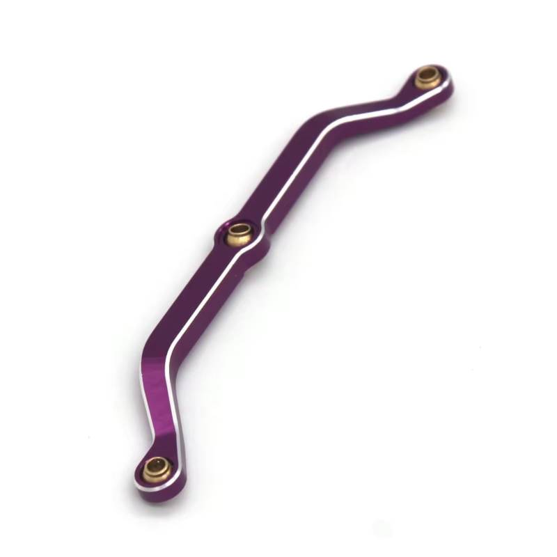 MGHGFYTAS RC Auto Zubehör Kompatibel Mit JJRC C8801 C8809 AX-8560 1/18 RC Crawler Cars Upgrade-Teile Ersatzzubehör Metall-Lenkstange(Purple) von MGHGFYTAS