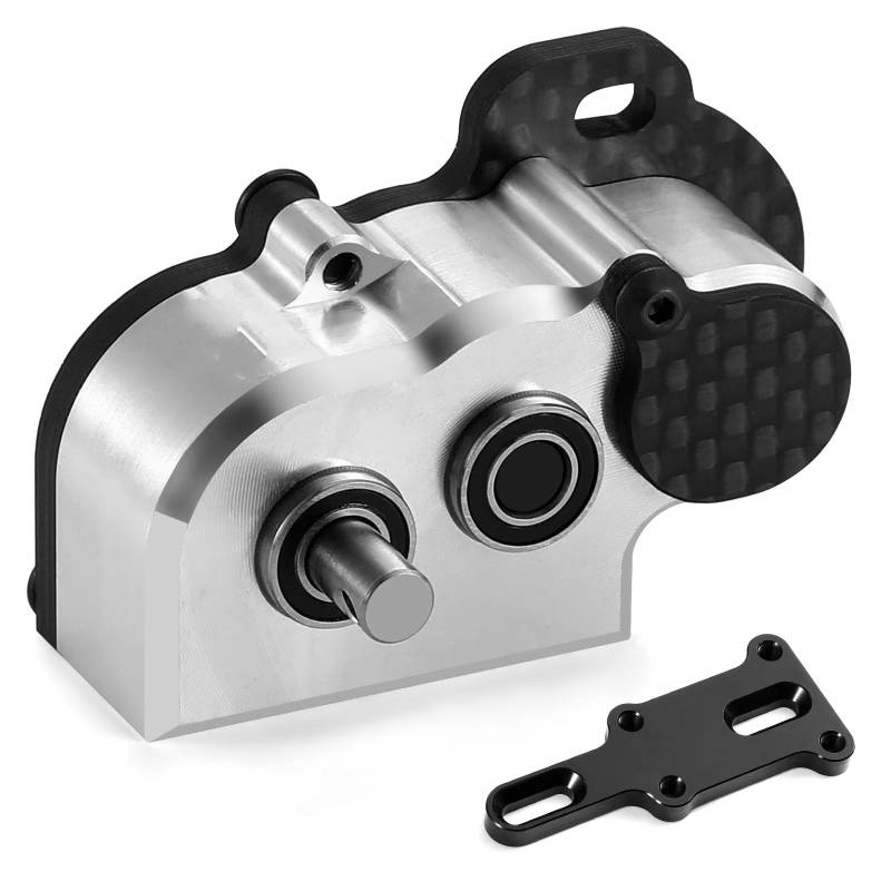 MGHGFYTAS RC Auto Zubehör Kompatibel Mit LCG Für Capra Für SCX10 III 1/10 RC-Autoteile Achse Für Chassis 48-Pitch-Portalgetriebe Winziges Getriebe Mit Slipper-Pad(Silver) von MGHGFYTAS