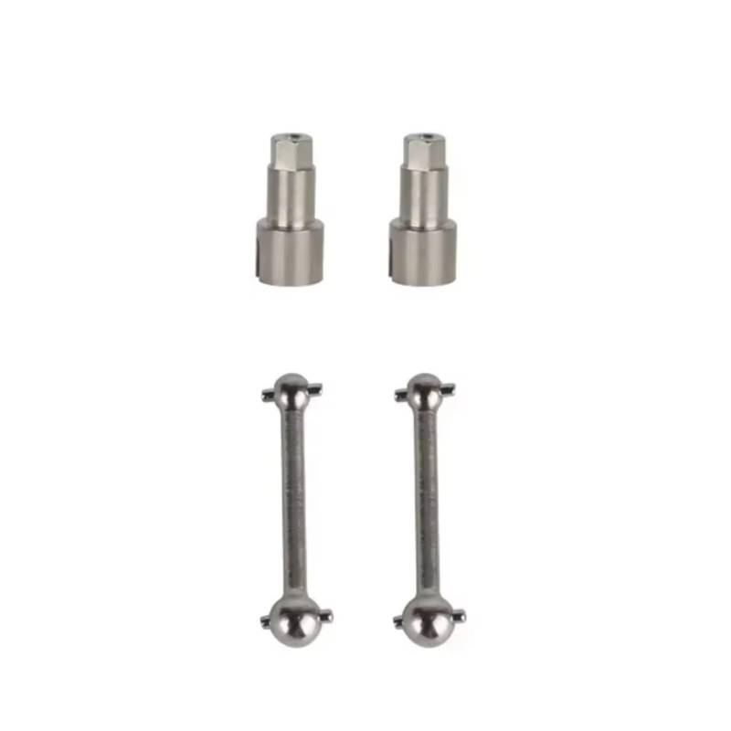 MGHGFYTAS RC Auto Zubehör Kompatibel Mit LDRC A86 LD1801 LD1802 LD1803 LD1804 A01 A02 CVD 1/18 RC Autoteile Metall Kunststoff Antriebswelle Antriebswelle(Gray Metal) von MGHGFYTAS