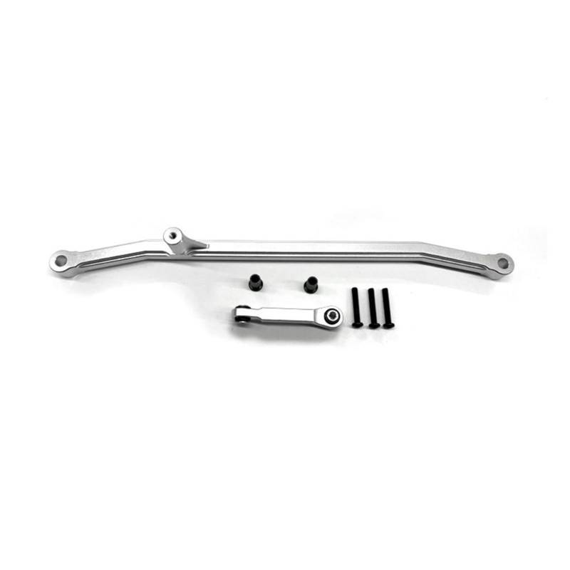 MGHGFYTAS RC Auto Zubehör Kompatibel Mit LOSI Für LMT 1/8 RC-Upgrade-Teilezubehör, 2 Stück Lenkstange Aus Aluminiumlegierung, Lenkgestänge, Spurstange(Silver) von MGHGFYTAS