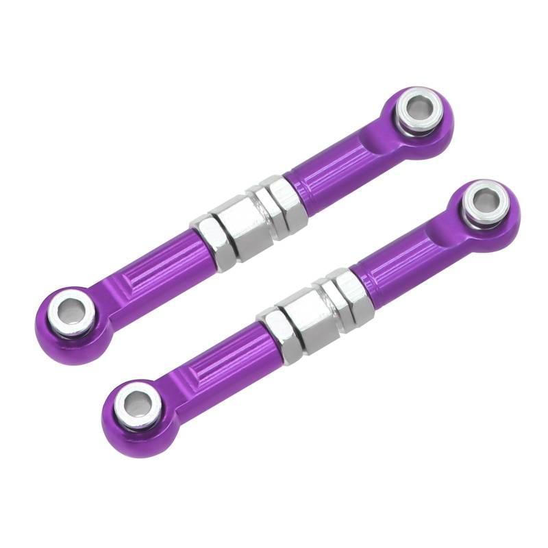 MGHGFYTAS RC Auto Zubehör Kompatibel Mit MJX 14209 14210 16207 16208 16209 16210 1/14 RC-Auto-Tuning-Teile Vordere Lenkstange Lenkverbindungen Spurstange(Purple) von MGHGFYTAS