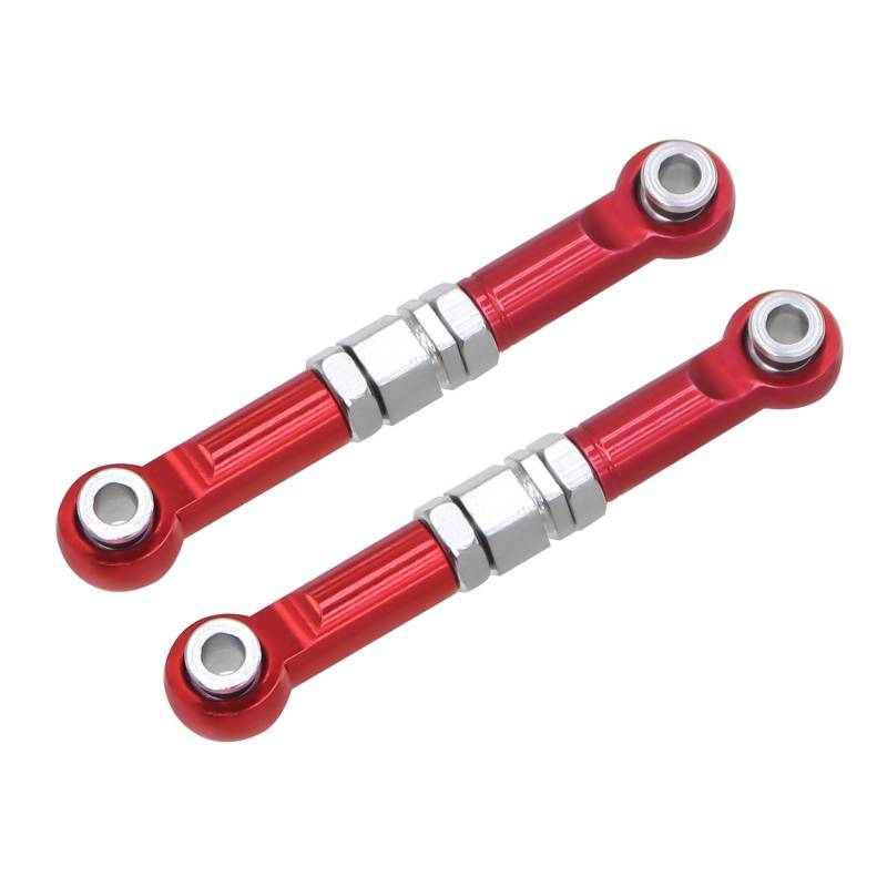 MGHGFYTAS RC Auto Zubehör Kompatibel Mit MJX 14209 14210 16207 16208 16209 16210 1/14 RC-Auto-Tuning-Teile Vordere Lenkstange Lenkverbindungen Spurstange(Red) von MGHGFYTAS