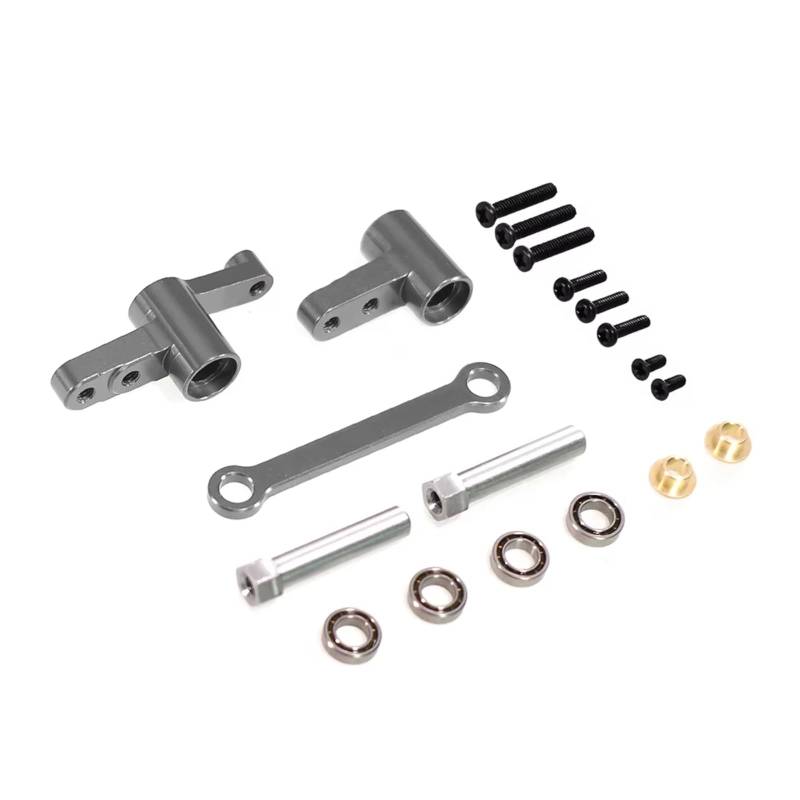 MGHGFYTAS RC Auto Zubehör Kompatibel Mit MJX Für Hyper Go 14210 14209 H14BM 1/14 RC-Auto-Upgrade-Teile Lenkung Lenksäule Lenkwelle(Gray) von MGHGFYTAS