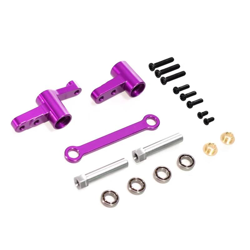 MGHGFYTAS RC Auto Zubehör Kompatibel Mit MJX Für Hyper Go 14210 14209 H14BM 1/14 RC-Auto-Upgrade-Teile Lenkung Lenksäule Lenkwelle(Purple) von MGHGFYTAS