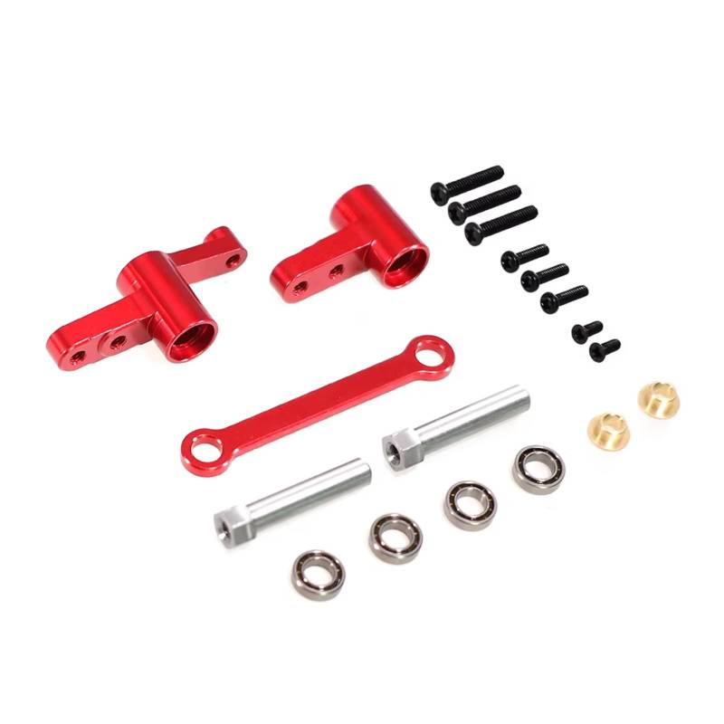 MGHGFYTAS RC Auto Zubehör Kompatibel Mit MJX Für Hyper Go 14210 14209 H14BM 1/14 RC-Auto-Upgrade-Teile Lenkung Lenksäule Lenkwelle(Red) von MGHGFYTAS