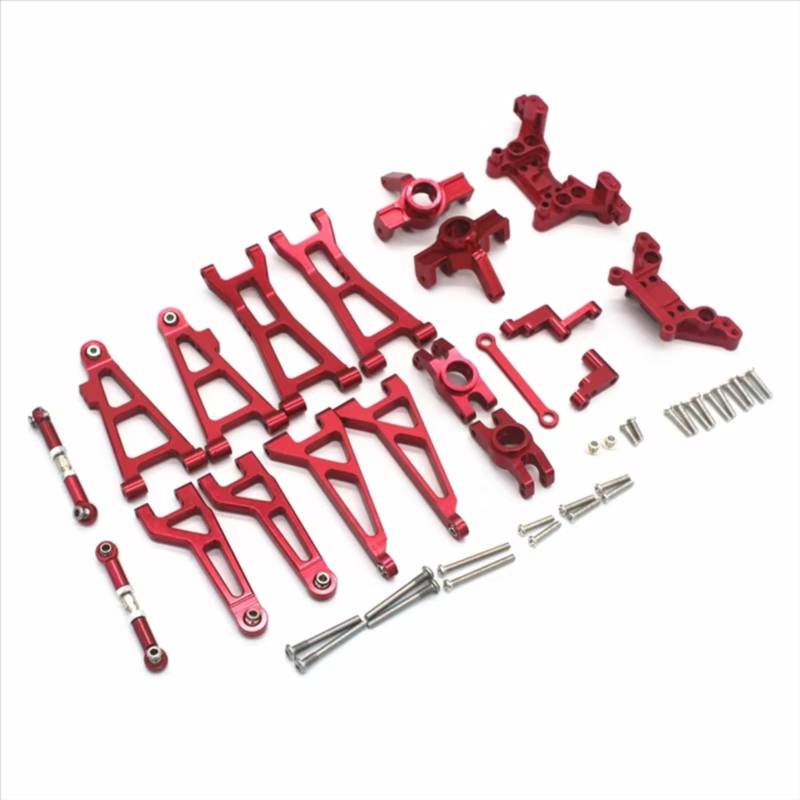 MGHGFYTAS RC Auto Zubehör Kompatibel Mit MJX Für Hyper Go 16207 16208 16209 16210 H16 1/16 RC-Autoteile Metall-Querlenker-Lenkblock-Set Kit von MGHGFYTAS