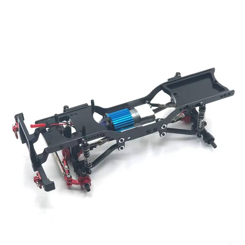 MGHGFYTAS RC Auto Zubehör Kompatibel Mit MN-Modell D90 D91 D96 Für MN98 Für MN99S 1/12 RC Crawler Auto Ersatz Metall Verbesserter Rahmen Modellrahmen(Black) von MGHGFYTAS