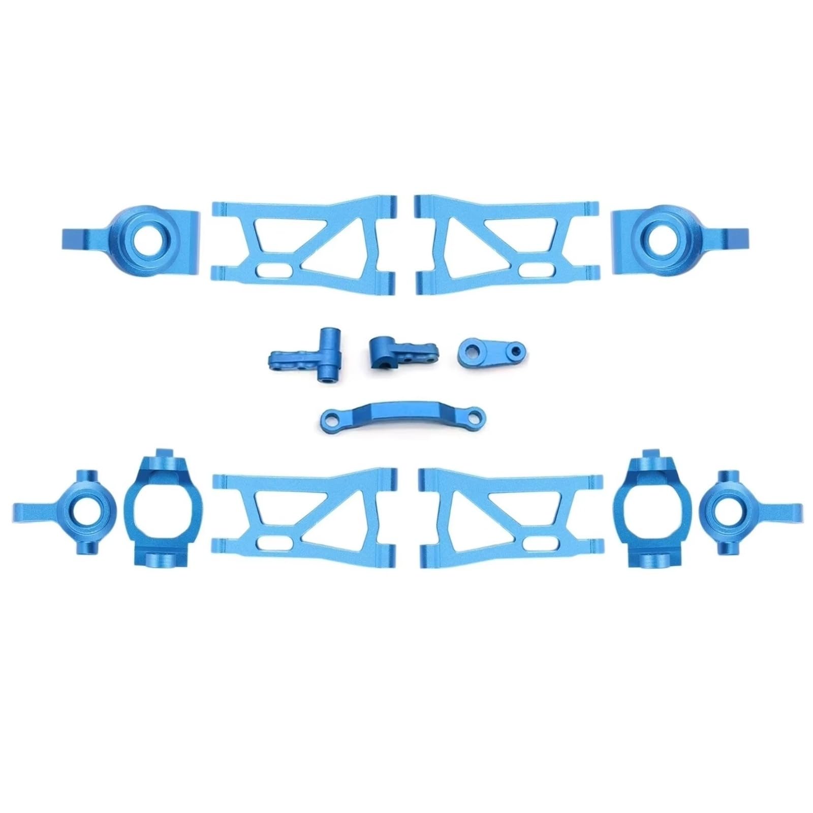 MGHGFYTAS RC Auto Zubehör Kompatibel Mit Remo Für Hobby 1631 1635 1651 1655 RC Autoteile Lenkblockträger Lenkung Querlenker(Blue) von MGHGFYTAS