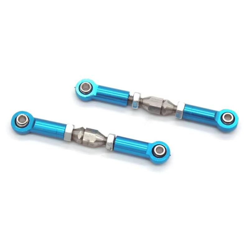 MGHGFYTAS RC Auto Zubehör Kompatibel Mit SCY 16101 16102 16103 16104 16106 16201 1/16 Fernbedienung Autos Upgrade Teile Metall Lenkung Link(Blue) von MGHGFYTAS