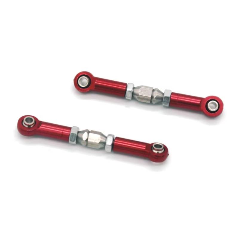 MGHGFYTAS RC Auto Zubehör Kompatibel Mit SCY 16101 16102 16103 16104 16106 16201 1/16 Fernbedienung Autos Upgrade Teile Metall Lenkung Link(Red) von MGHGFYTAS