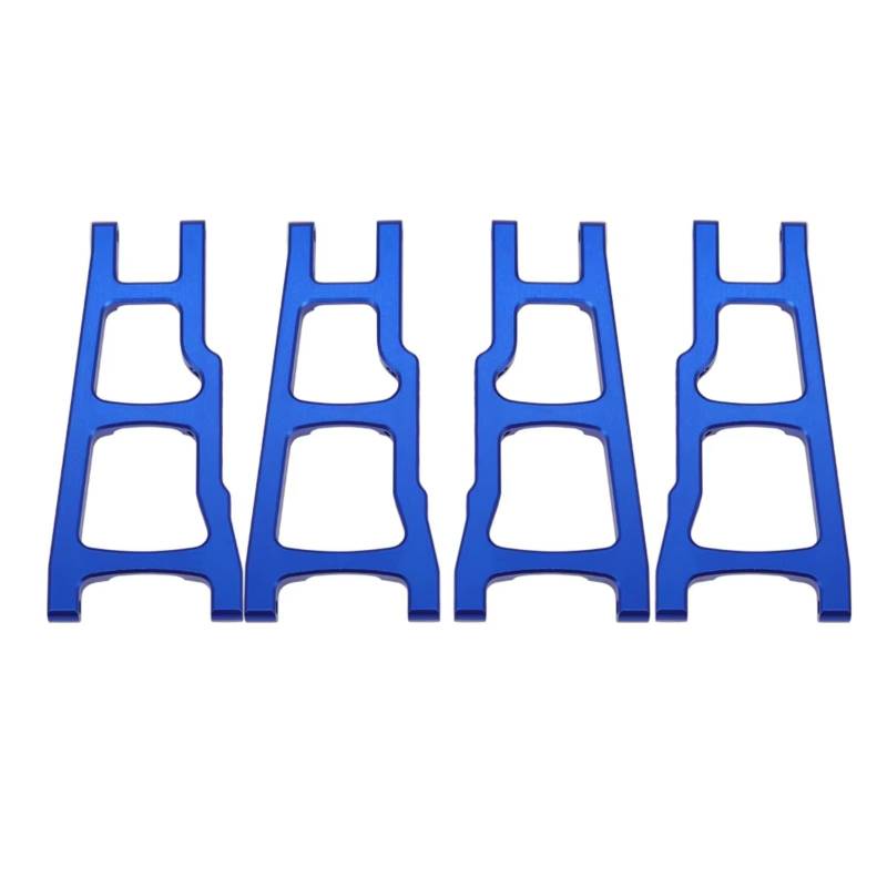 MGHGFYTAS RC Auto Zubehör Kompatibel Mit Traxxas Für Slash Für Rustler Für Stampede 1/10 RC-Auto, Vordere Untere Querlenker Und Hinterer Unterer Querlenker(Blue 4Pcs) von MGHGFYTAS