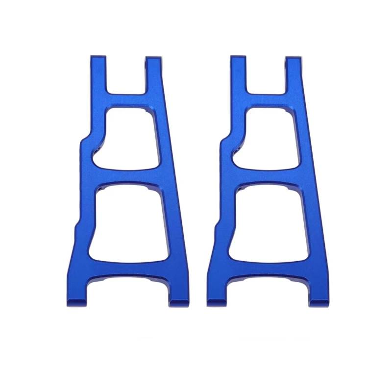 MGHGFYTAS RC Auto Zubehör Kompatibel Mit Traxxas Für Slash Für Rustler Für Stampede 1/10 RC-Auto, Vordere Untere Querlenker Und Hinterer Unterer Querlenker(Blue Right 2Pcs) von MGHGFYTAS