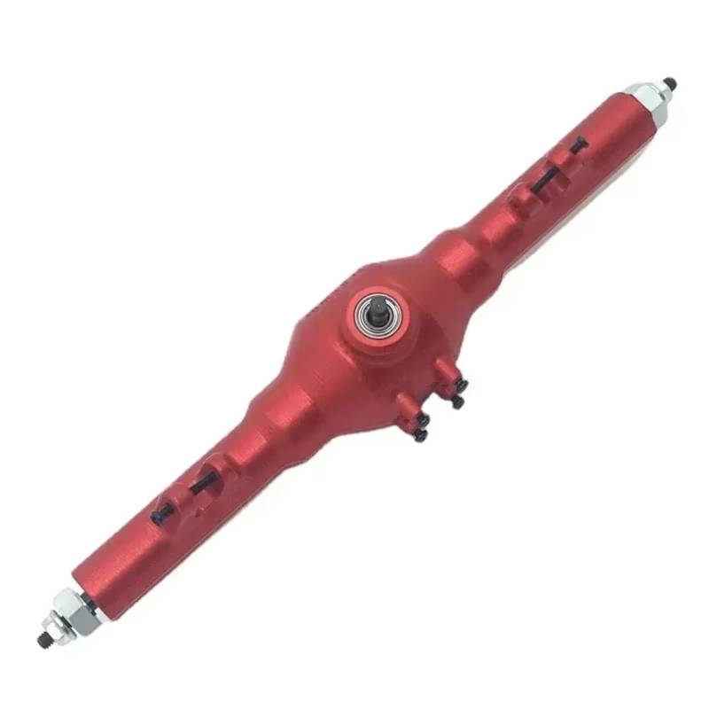 MGHGFYTAS RC Auto Zubehör Kompatibel Mit WLtoys 12428 12423 12427 Für Feiyue 1/12 Fernbedienung Auto Crawler Upgrade Ersatzteile Metall Hinterachse Montage(Red) von MGHGFYTAS