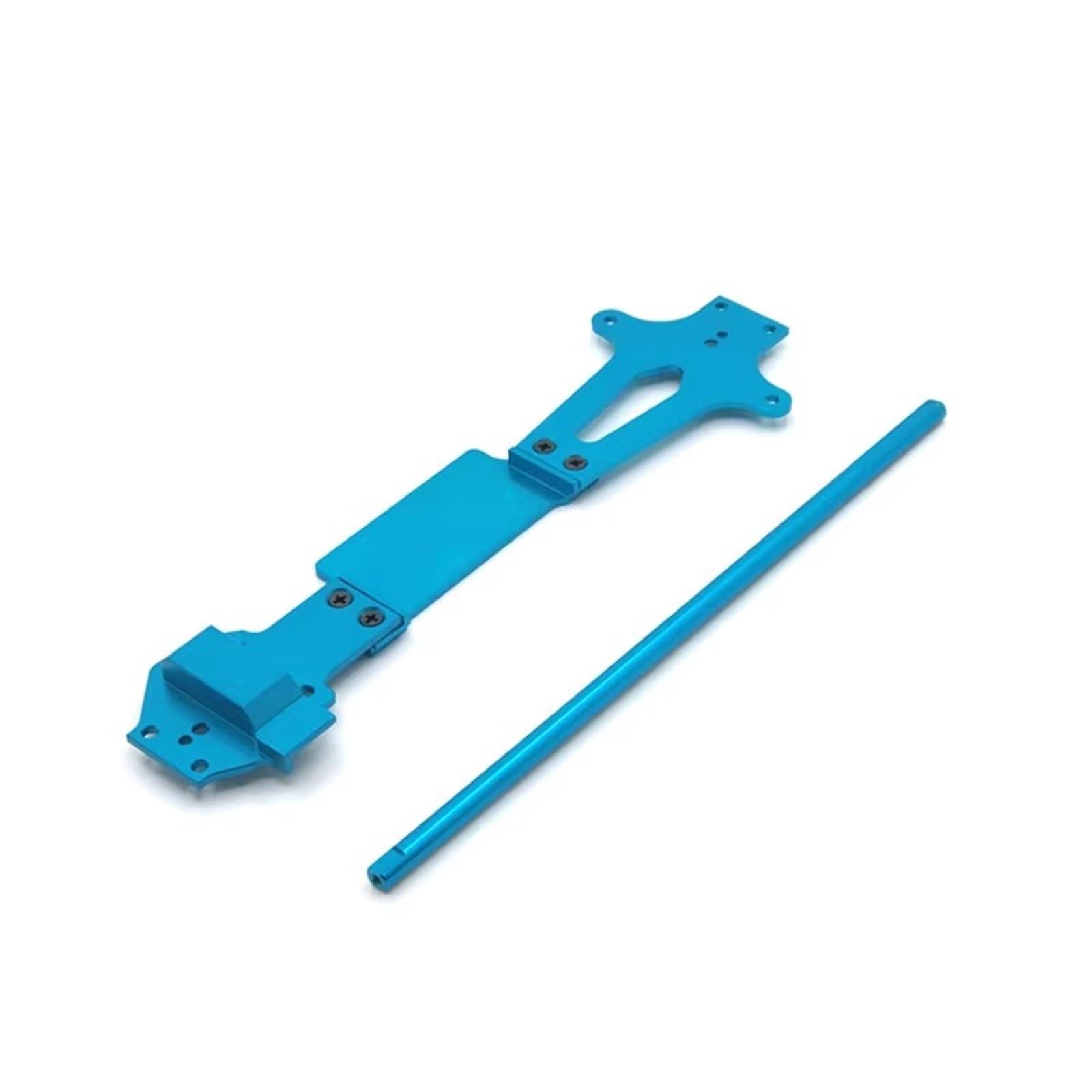 MGHGFYTAS RC Auto Zubehör Kompatibel Mit WLtoys 144001 144002 RC-Auto-Upgrade-Modifikationsteile, Metallplatte Für Den Zweiten Stock, Zentrale Antriebswelle(Blue) von MGHGFYTAS