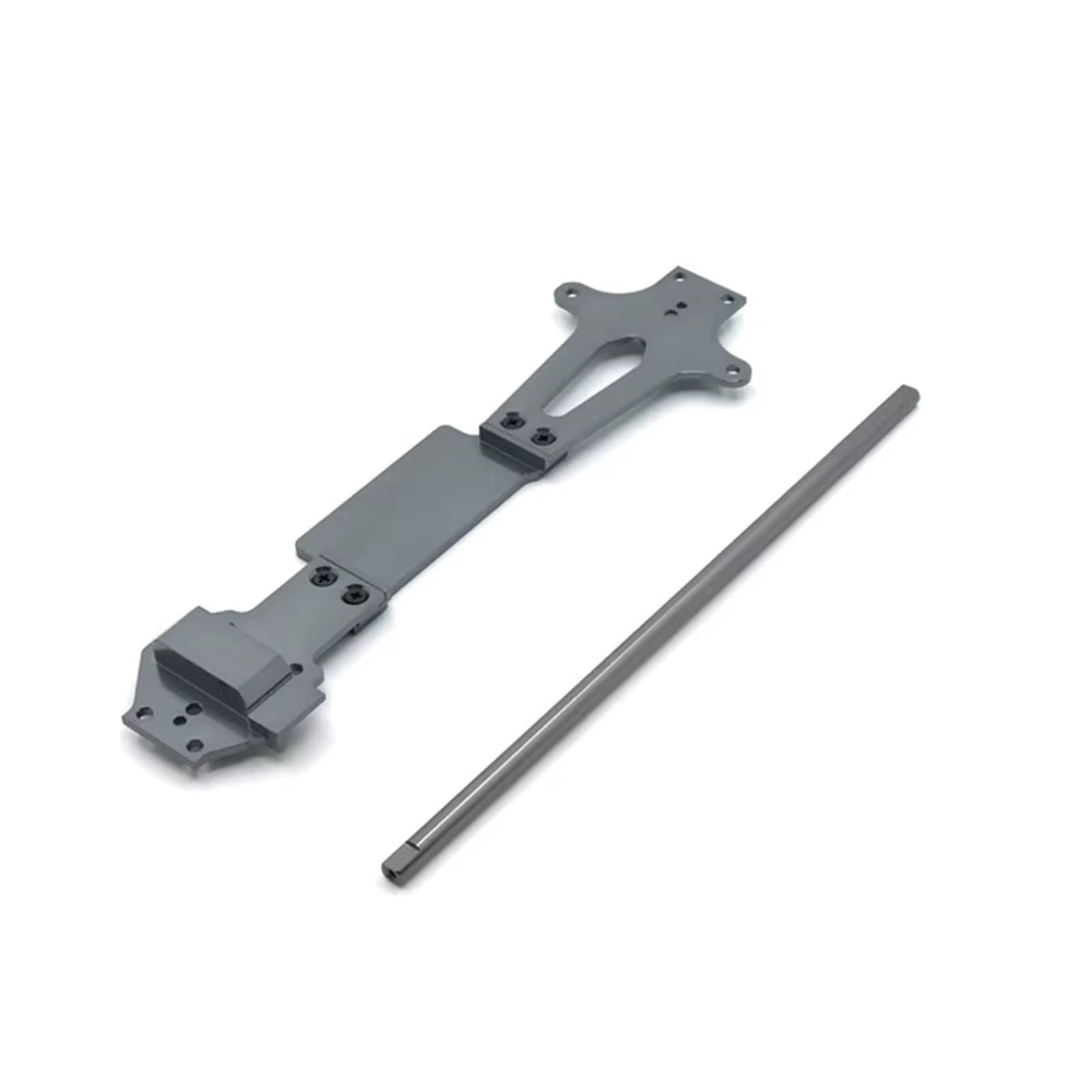 MGHGFYTAS RC Auto Zubehör Kompatibel Mit WLtoys 144001 144002 RC-Auto-Upgrade-Modifikationsteile, Metallplatte Für Den Zweiten Stock, Zentrale Antriebswelle(Gray) von MGHGFYTAS