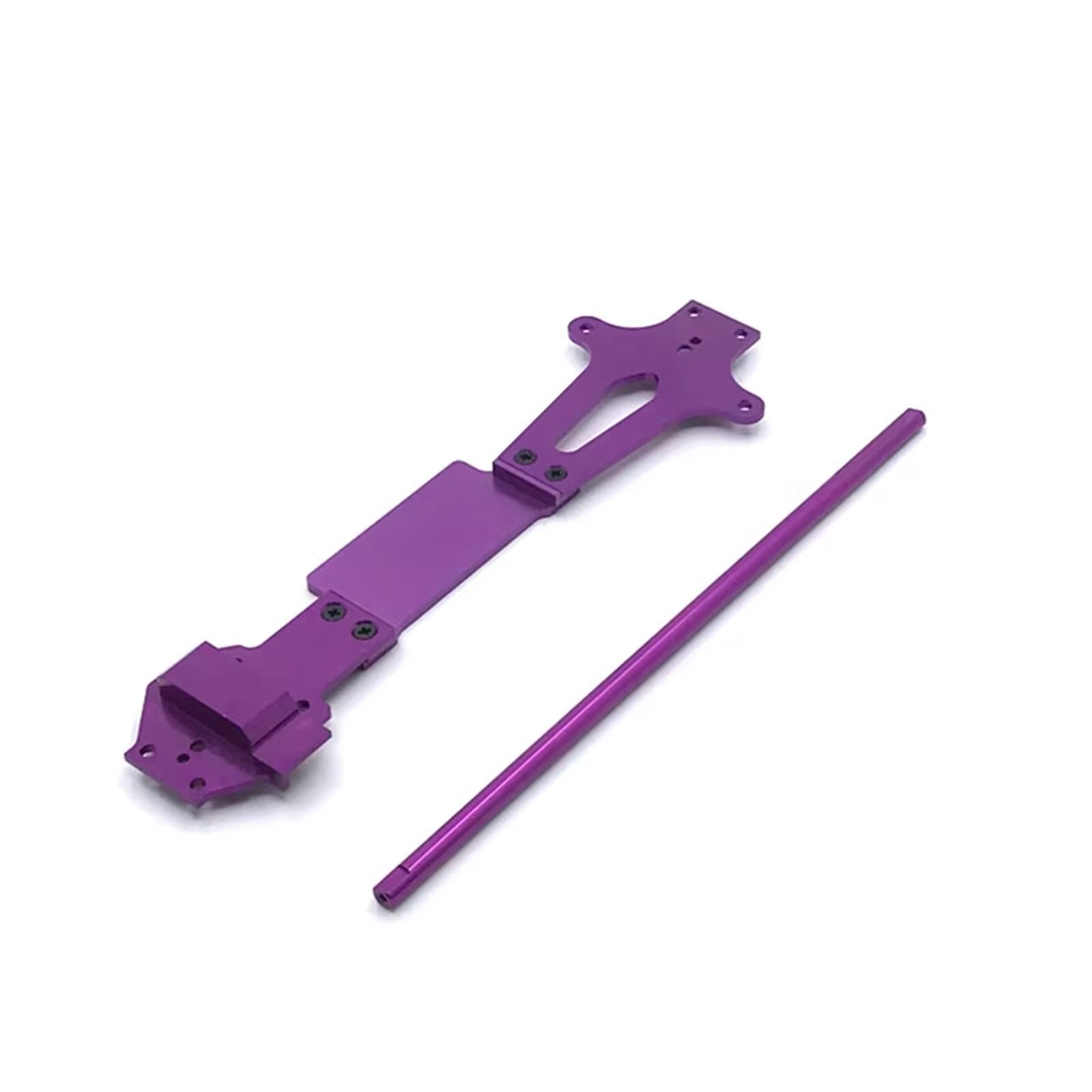 MGHGFYTAS RC Auto Zubehör Kompatibel Mit WLtoys 144001 144002 RC-Auto-Upgrade-Modifikationsteile, Metallplatte Für Den Zweiten Stock, Zentrale Antriebswelle(Purple) von MGHGFYTAS