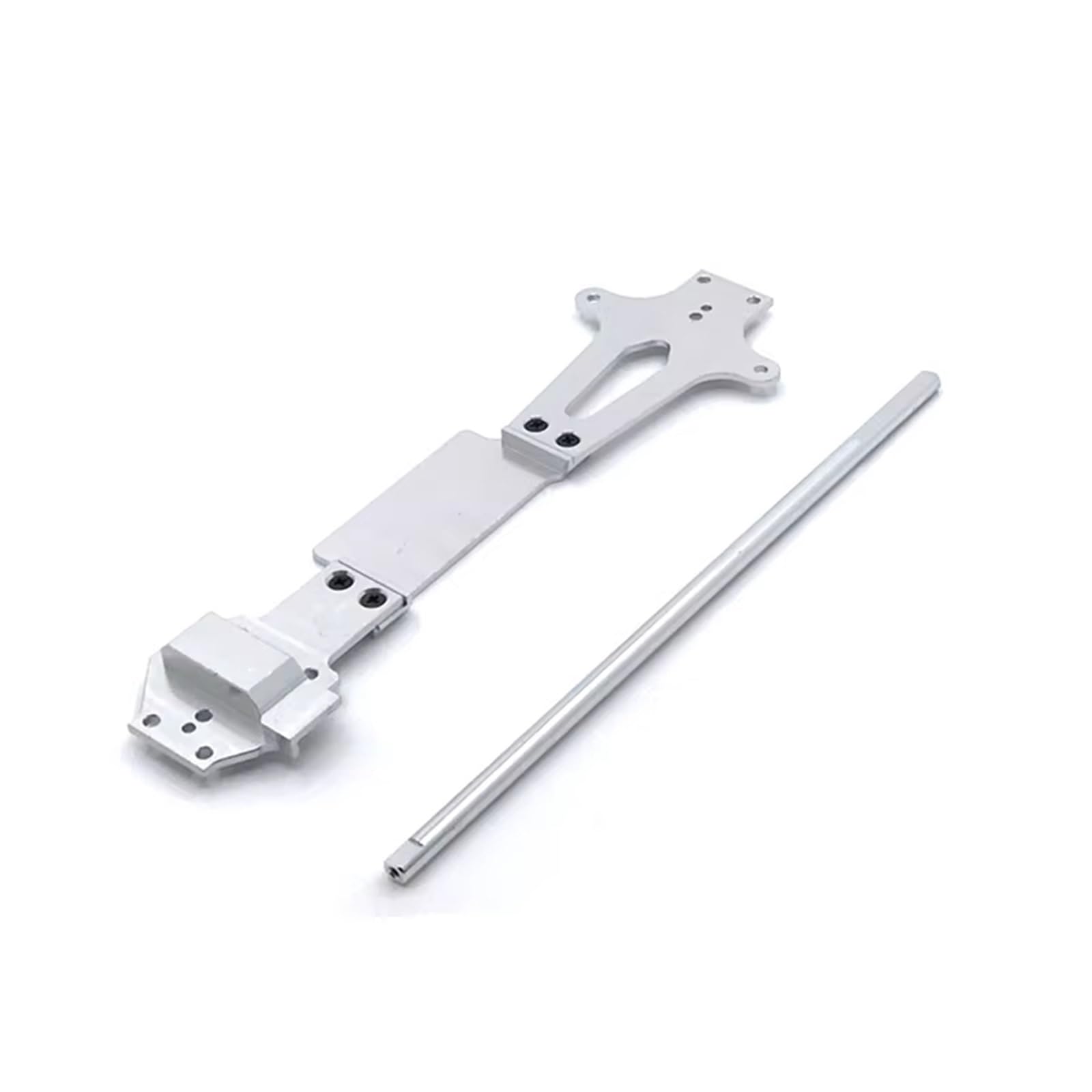 MGHGFYTAS RC Auto Zubehör Kompatibel Mit WLtoys 144001 144002 RC-Auto-Upgrade-Modifikationsteile, Metallplatte Für Den Zweiten Stock, Zentrale Antriebswelle(Silver) von MGHGFYTAS