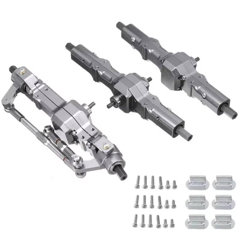 MGHGFYTAS RC Auto Zubehör Kompatibel Mit WPL B16 B36 Für JJRC Q60 Q63 Q64 Für Fayee FY004 Für MN-77 6WD RC-Autoteile, Metallvorder-Zwischenachse(B) von MGHGFYTAS